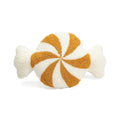 Axyaa Candy Cane Pinwheel Cushion - Green Red Gold - Kids Room Party Decor