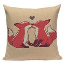 Axyaa Love Pug Dog Cushion Cover Sleep Dog Throw Pillow Case