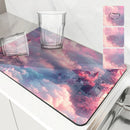 Sky Cloud Castle Absorbent Drying Mat by Axyaa - Table Decoration & Accessories
