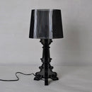 Axyaa Clear Acrylic Baroque Accent Table Lamp for Living Room or Bedroom