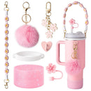 Axyaa Cup Accessories Set for Stanley Tumblers: Straws, Covers, Caps, Boot, Charm Chains