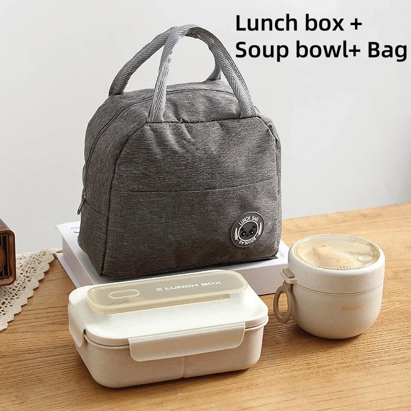 Axyaa Wheat Straw Cutlery Set Lunch Box Water Cup Soup Bowl Food Storage Container