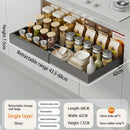 Axyaa Slide Out Cabinet Organizer Metal Drawers Storage Adjustable Shelves