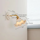 Axyaa Modern LED Wall Lamp with Ceramic Canopy & Copper Arm for Home Indoor