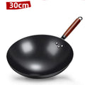 Axyaa 32cm Traditional Iron Wok Pan Non-stick High Quality Frying Cookware