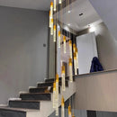 Axyaa Crystal Chandelier LED Ceiling Light for Living Room