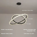Axyaa Gold Metal LED Chandelier for Modern Home Decor