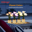 Axyaa Dimmable Daffodil Flower Crystal Lamp - Romantic Living Room Decor