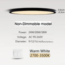 Axyaa Smart LED Ceiling Light - Ultra-thin Dimmable Lighting for Bedroom & Living Room