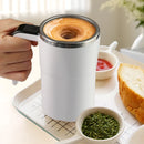 Axyaa Smart Coffee Cup: USB Rechargeable, Temperature Display, Stainless Steel Stirrer