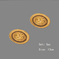 Axyaa Handwoven Rattan Coasters Set - Insulated Cup Mat with Holder