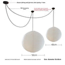 Axyaa Silk Pumpkin Chandelier for Dining Living Bedroom