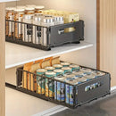 Axyaa Foldable Sliding Storage Basket: Under Cabinet Organizer for Home & Kitchen