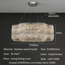 Axyaa Crystal Chandeliers: Elegant Home Villa Decoration, Living Dining Room Lighting.