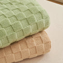 Axyaa Checkered Pattern Fleece Throw Blanket - Super Soft and Warm Blanket