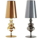 Axyaa Gold Metal Table Lamp - Modern Design for Home & Hotel Bedroom Decor