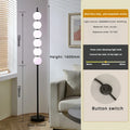 Axyaa Rainbow Candy Glass Balls LED Floor Lamp for Stylish Living Room Decor