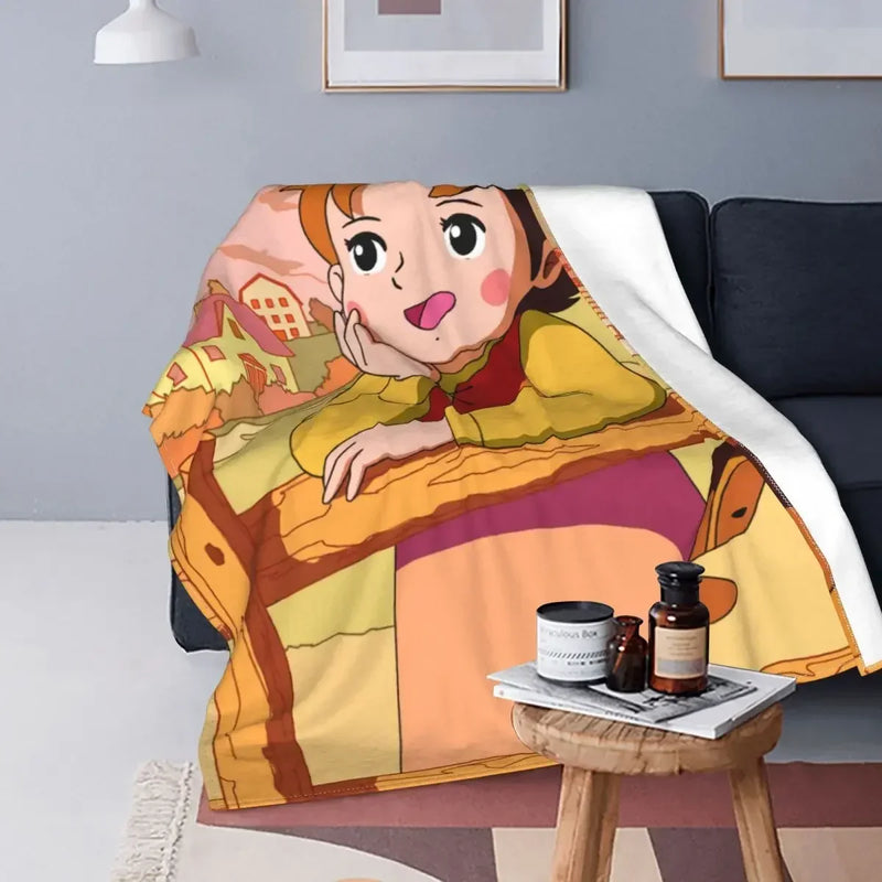 Heidi Alps Fleece Blanket Soft Cozy Throw Bedding for Sofa by Axyaa
