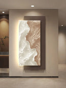 Axyaa Abstract Black White LED Mural Entrance Wall Lamp