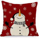 Axyaa Merry Christmas Winter Tree Snowflake Pillow Cover for Sofa Bedroom Car