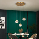 Axyaa Crystal LED Football Pendant Light Ceiling Chandelier for Home Balcony