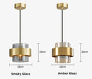 Axyaa Modern Glass Pendant Light for Kitchen Island Dining Room Bedroom Bar