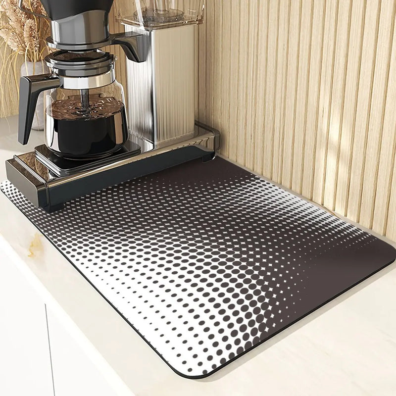Axyaa Geometric Coasters Set of 4 Black White Dining Table Placemats Mats