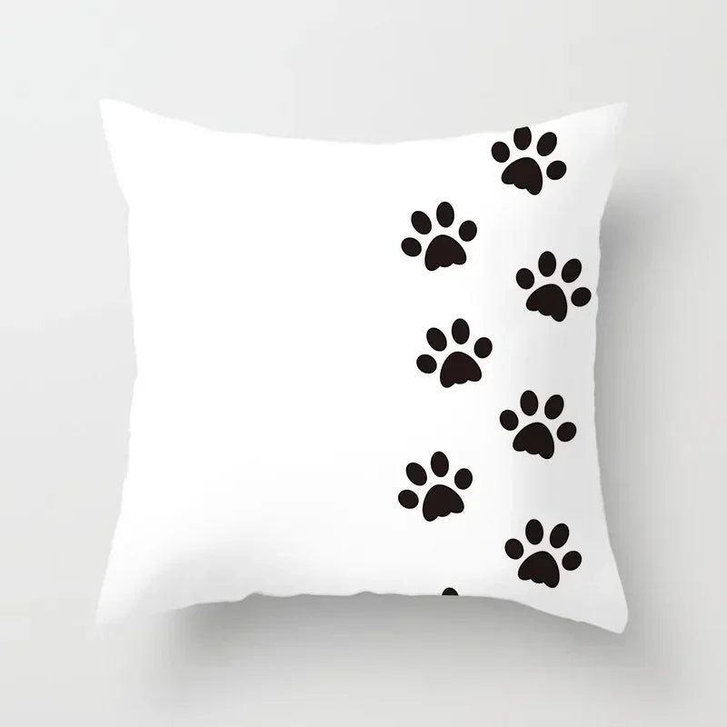Axyaa Cartoon Black Cat Cushion Cover 45*45cm