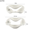 Axya Solid Color Ceramic Dinner Plate Set for Restaurants: Creative Tableware Sushi, Dessert, Snack