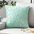 Axyaa Bronzing Golden Feather Style Plush Pillowcase for Festive Home Decor