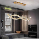 Axyaa Luxury Crystal Pendant Chandelier, Modern Dining Room Living Room Ceiling Light