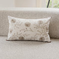 Axyaa Dandelion Leaves Embroidered Cushion Cover, Country Style, 45x45cm