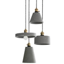 Axyaa Nordic Cement Pendant Lights: Creative Vintage Dinning Room Luminaire