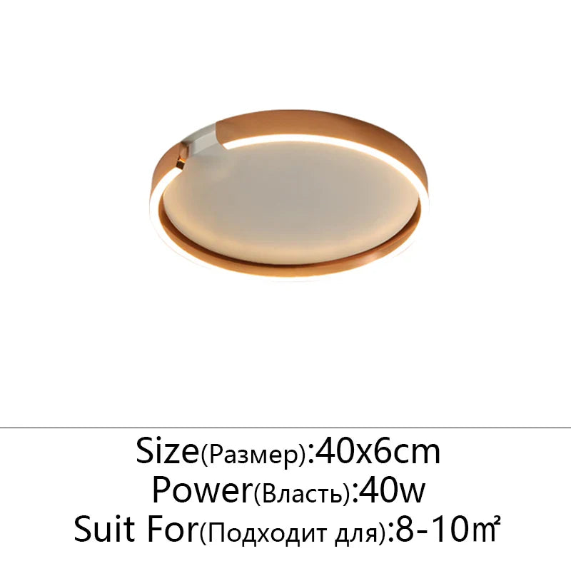 Axyaa Rose Gold LED Ceiling Light for Home Lighting in Living Room, Bedroom, Study Room