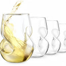 Axyaa Elegant Red Wine Glasses Set High Borosilicate Glass Water Cup Twisted Glass Cup