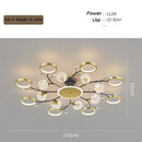 Axyaa Starry Sky Chandelier LED Ceiling Lamp for Modern Nordic Living Room