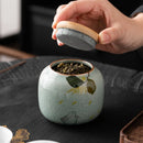 Axya Ceramic Mini Tea Pot Sealed Storage Box - 1PC