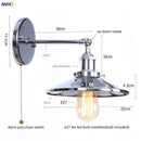 Axyaa Rustic LED Wall Lamp Sconce for Bedroom Dining Room Foyer Bathroom Mirrors