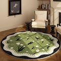 Axyaa Elegant Medieval Round Carpet | Luxury Living Room Bedroom Rug