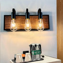 Axyaa Retro Wooden Wall Lamp for Bedroom and Bar, Creative Iron Wall Light