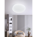 Axyaa White Acrylic Nordic Pebble Ceiling Light for Modern Minimalist Spaces