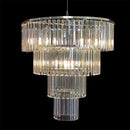 Axyaa Crystal Ice Bar Chandelier: Modern Wedding Stage Banquet Ceiling Pendant Lamp
