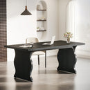 Axyaa 63" Executive Desk: Spacious Computer & Gaming Table for Home Office