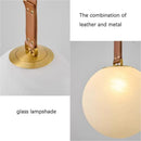 Axyaa Glass Ball Pendant Light for Bedroom, Study, and Dining Room