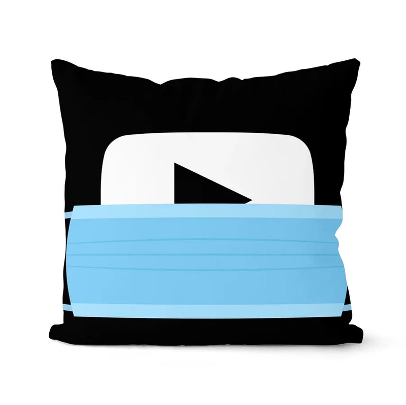 Axyaa Soft Mask Cushion Cover Set - Home Decor Pillowcase Collection