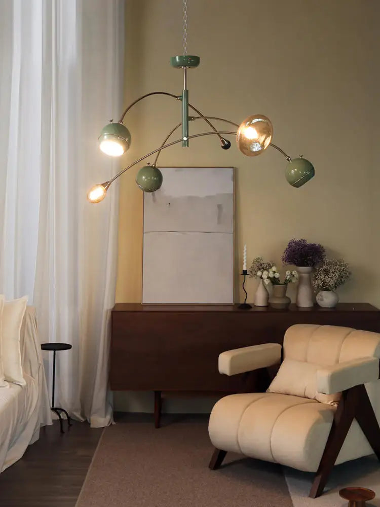 Axyaa Retro Glass Pendant Lights for Living Room, Bedroom, and Kitchen