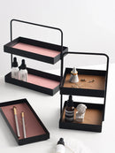 Axyaa Cosmetic Desk Organizer Jewelry Bathroom Makeup Perfume Skin Care Storage Rack
