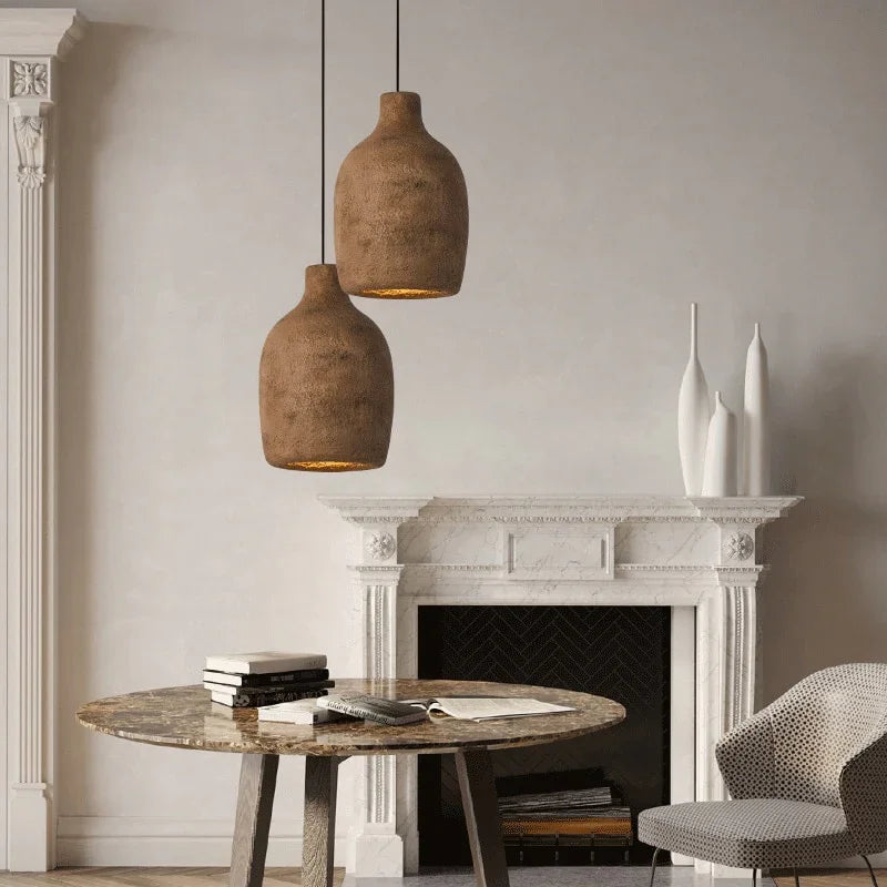 Axyaa Japanese Style Resin Pendant Lights for Home Decor
