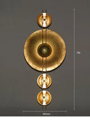 Axyaa Circular Wall Lamp for Living Room and Bedroom Decor