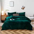 Axyaa Flannel Throw Blanket: Classic Solid Black Fleece, 180*200cm